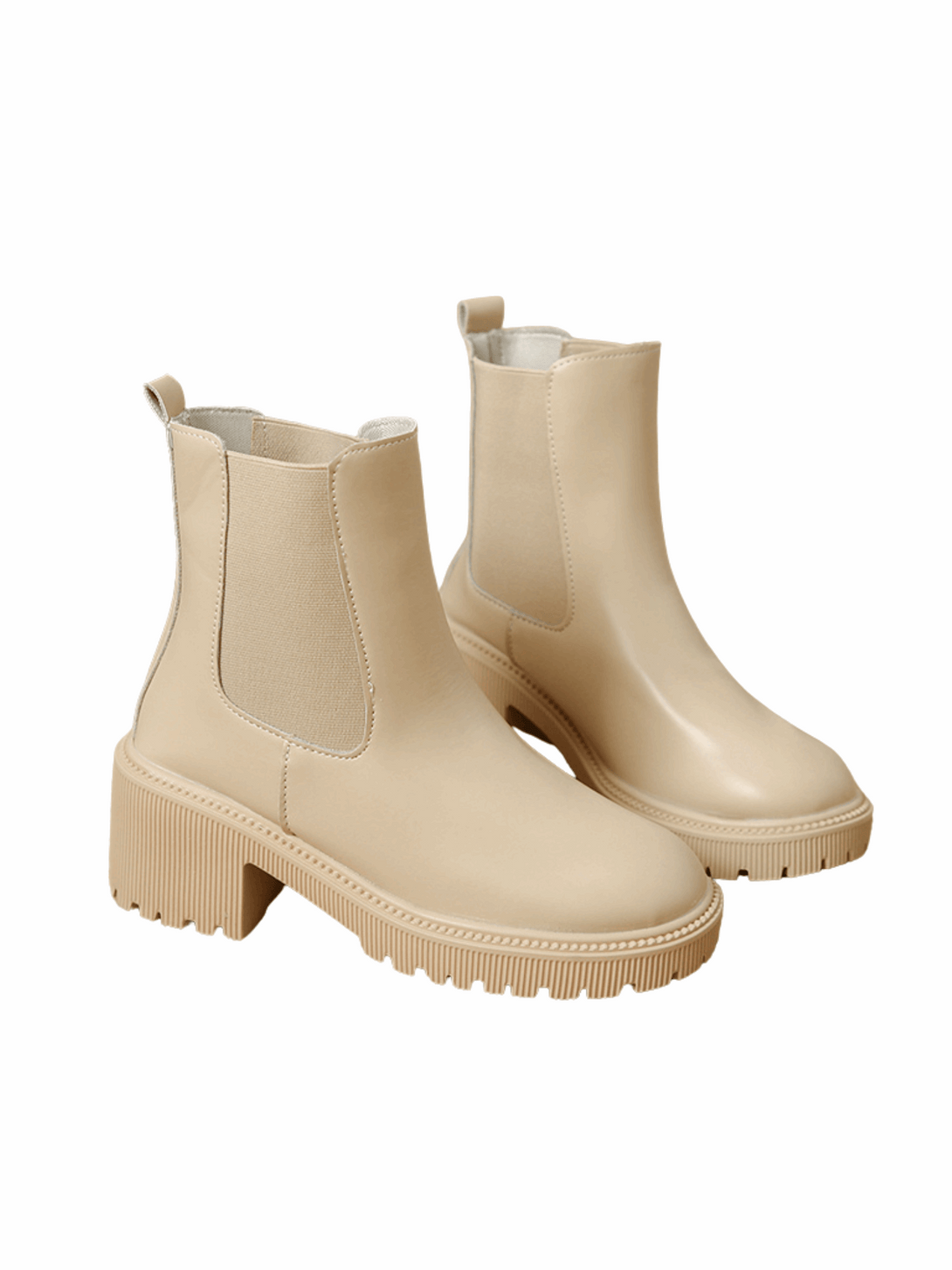 Élan Tempo Platform Boots-Khaki