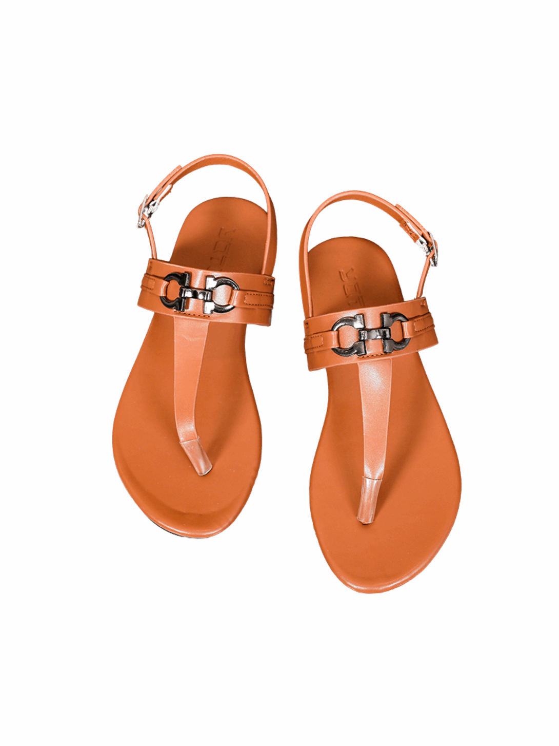 Vita Wave T-strap Flat Sandal-Black