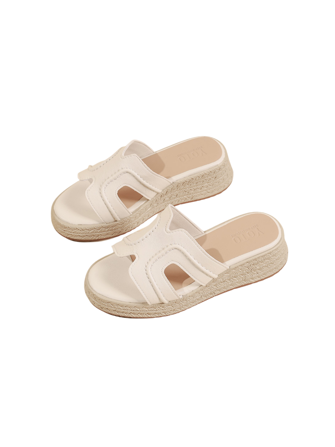 Driftwalk Breeze Espadrille Slide Sandals-Off-White