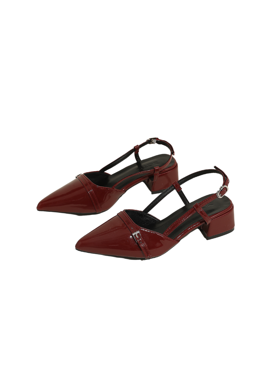 Gleam Block Heel-Red