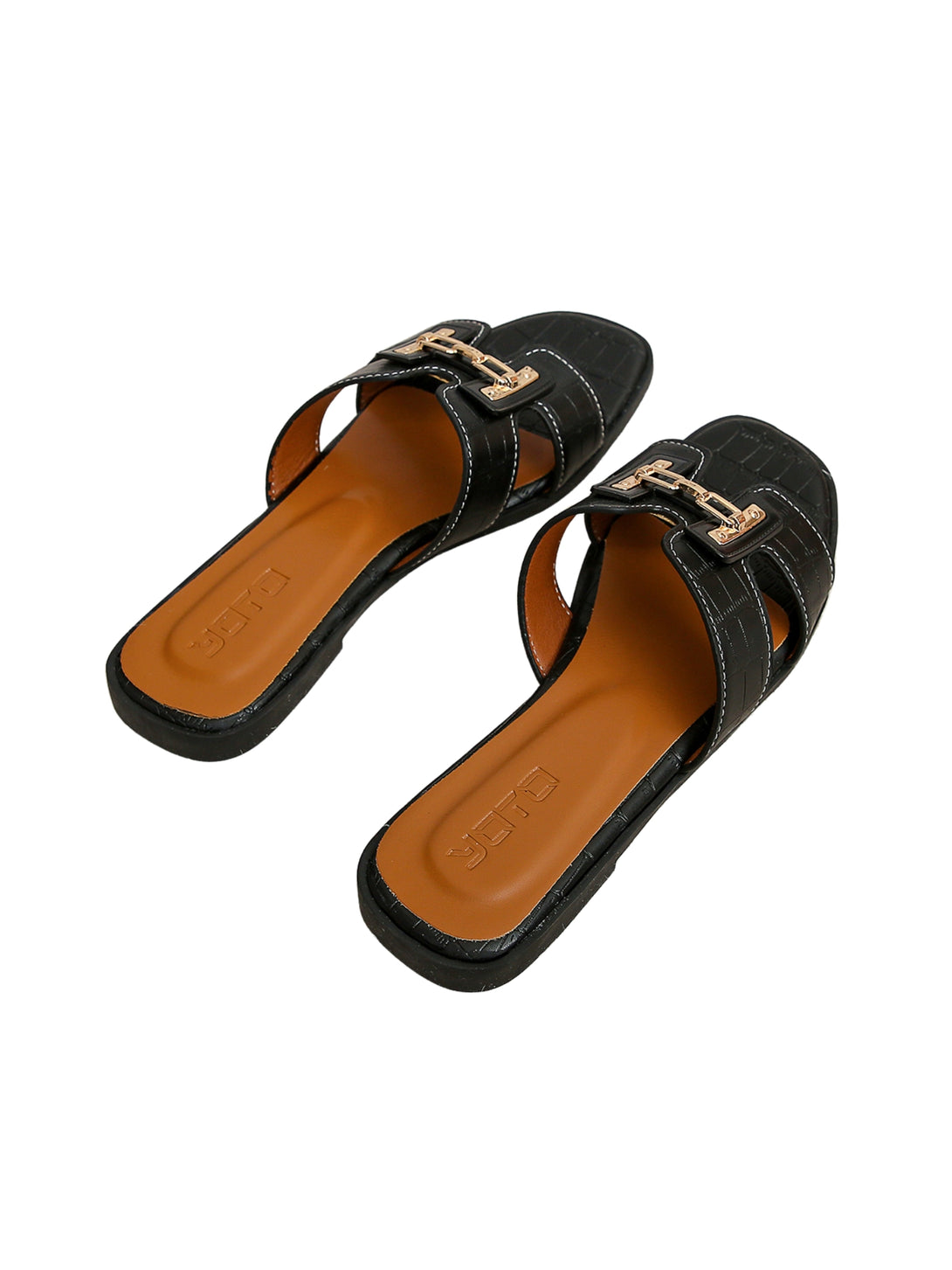 Urban Chic Flat Slides-Cream