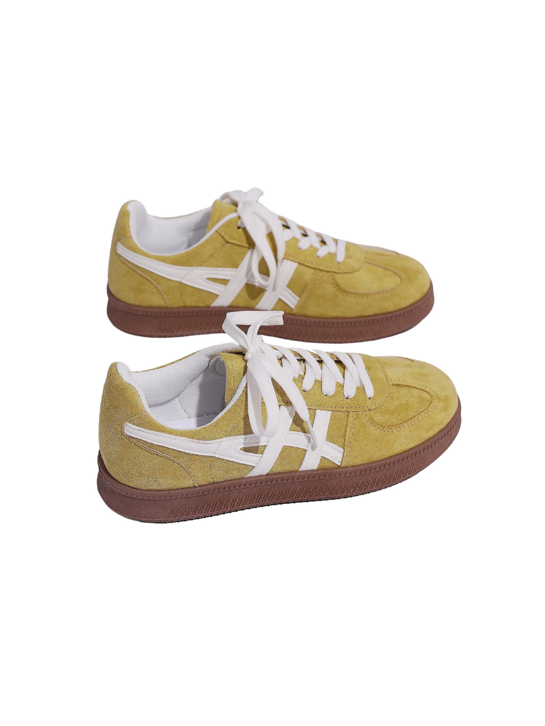 Velouré Aeris Lace-up Sneakers-Red