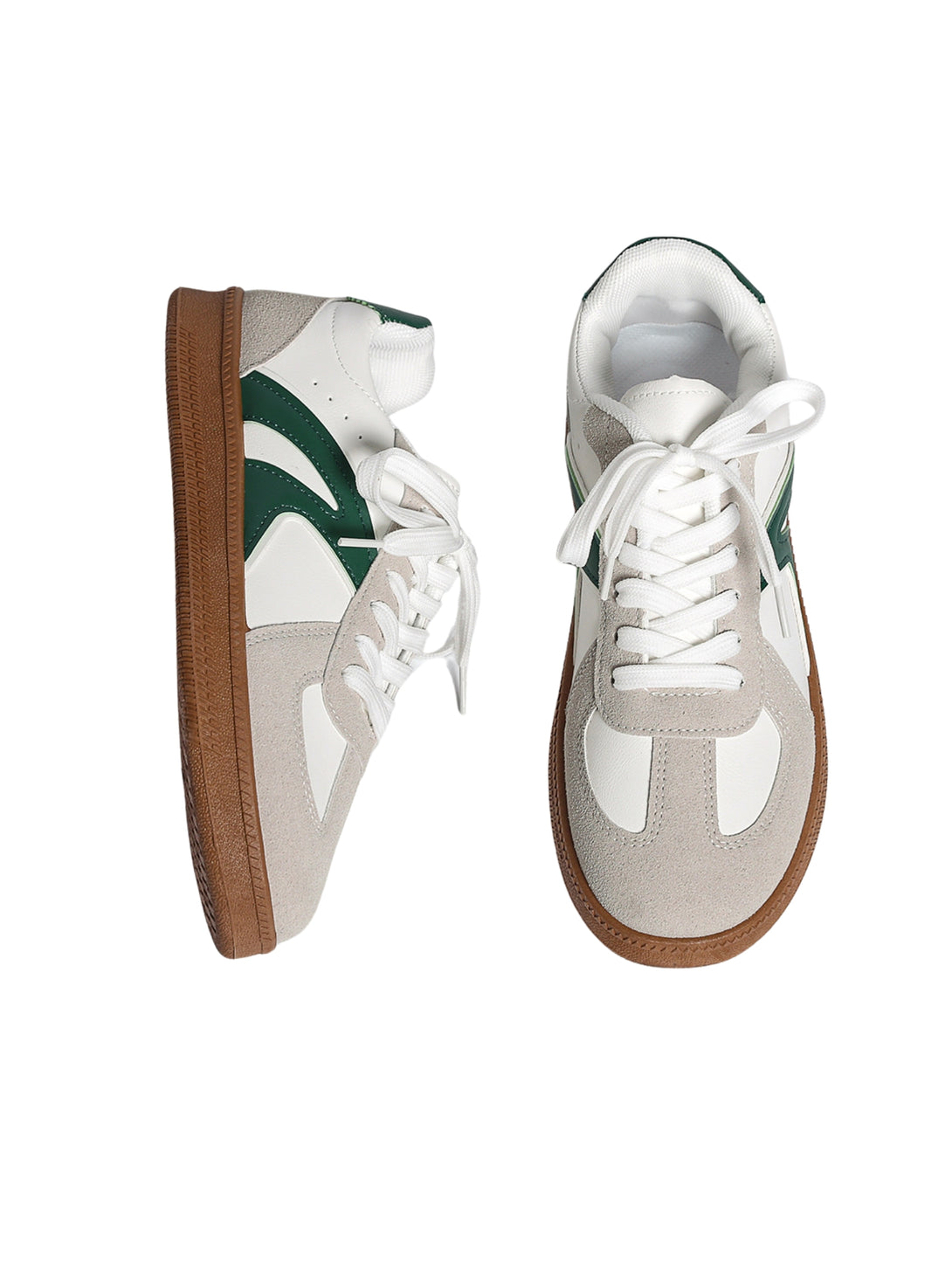 Simple Pulse Lace-up Sneakers-Red