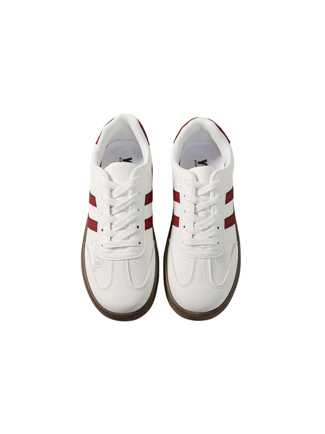 Simple Bloom Lace-Up Sneakers- Pink