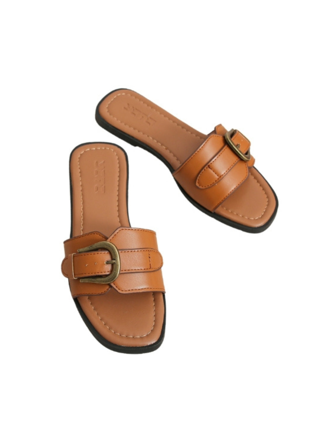 Urban Nova Flat Slides- Brown