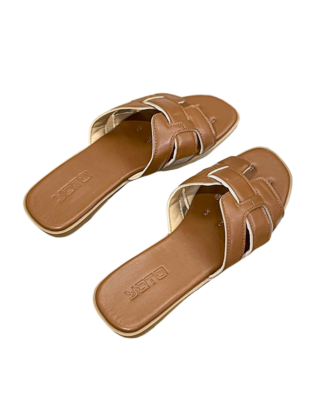 Vita Flow Flat Slides-Off-White