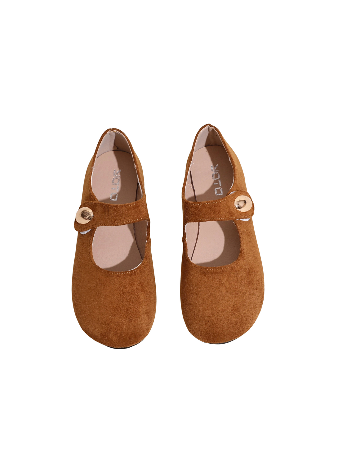 Velouré Verge Close Toe Suede Loafer- Brown