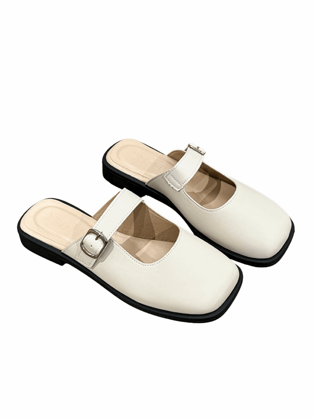 Vita Pure Mule Slide Loafers-Beige