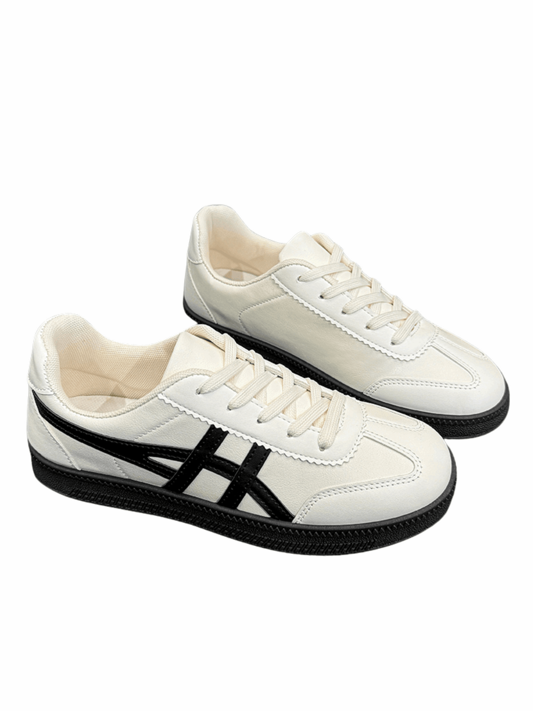 Simple Vitality Lace-up Sneakers-Blue