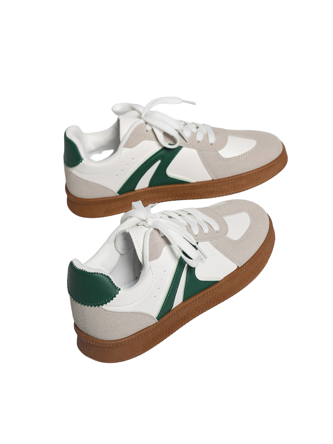 Simple Pulse Lace-up Sneakers-Red