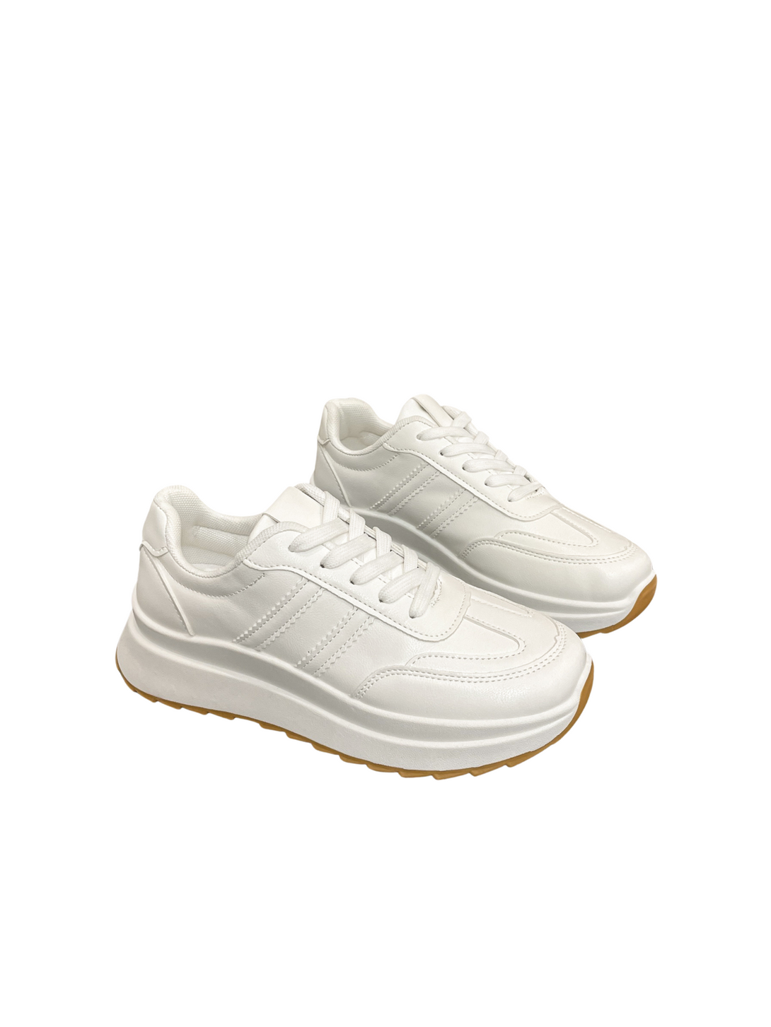 Glance Lace-up Sneakers-Black