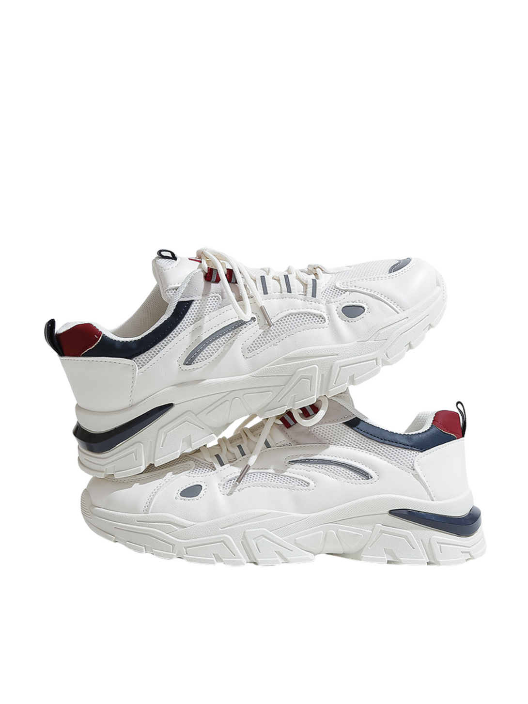 AirStride Aero Lace-up Sneakers-Blue/Red