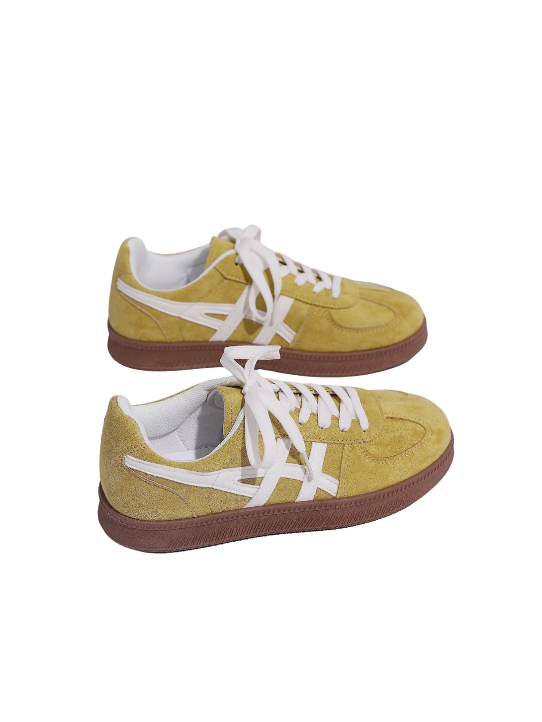 Velouré Aeris Lace-up Sneakers-Red