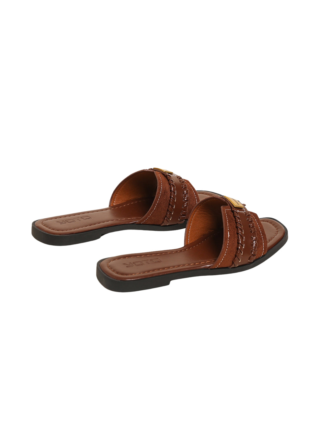 Urban Pace Flat Slides-Black
