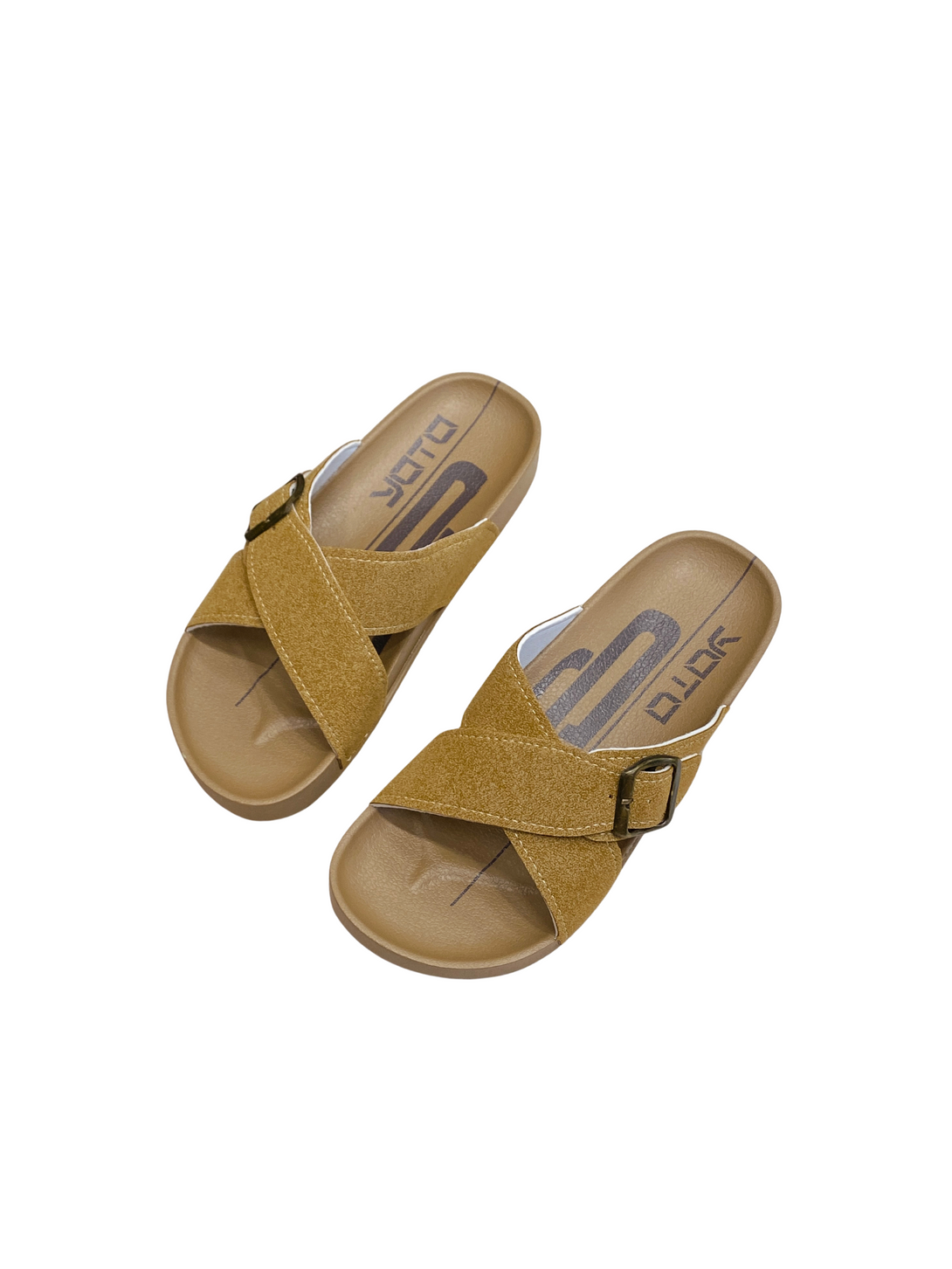 Calm Stepper Slides Sandals-Brown