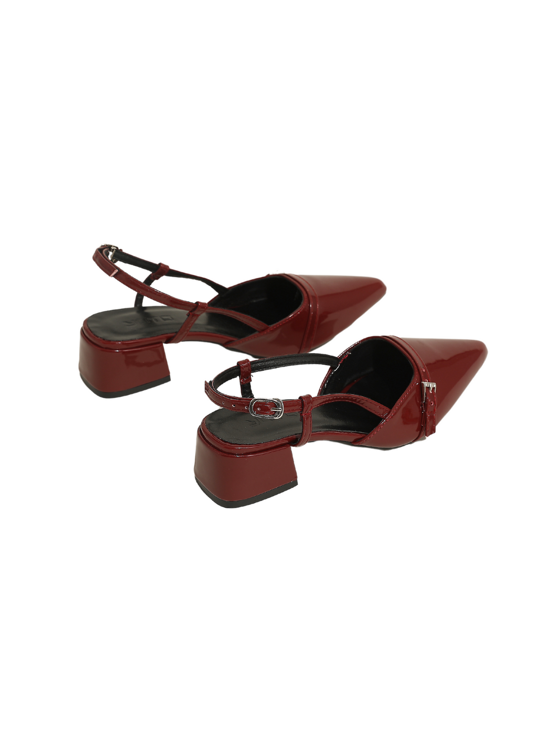 Gleam Block Heel-Red