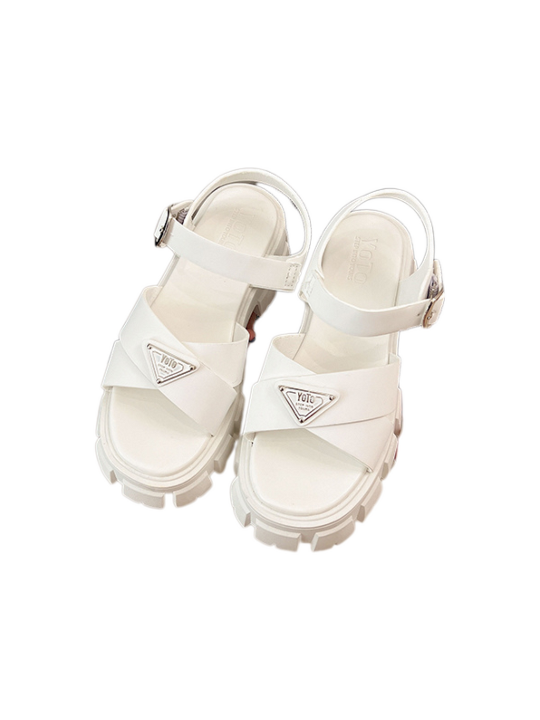 Urban Terrain Platform Sandal- White