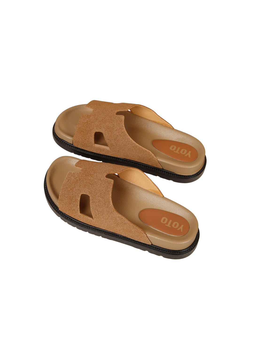 Slumber Soft Comfort Slides Sandals-Black
