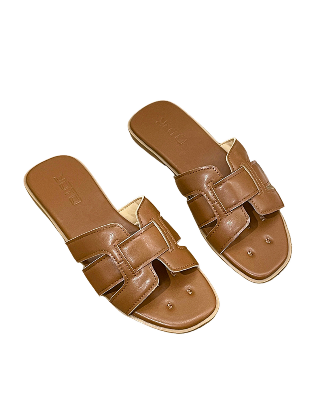 Vita Flow Flat Slides-Off-White