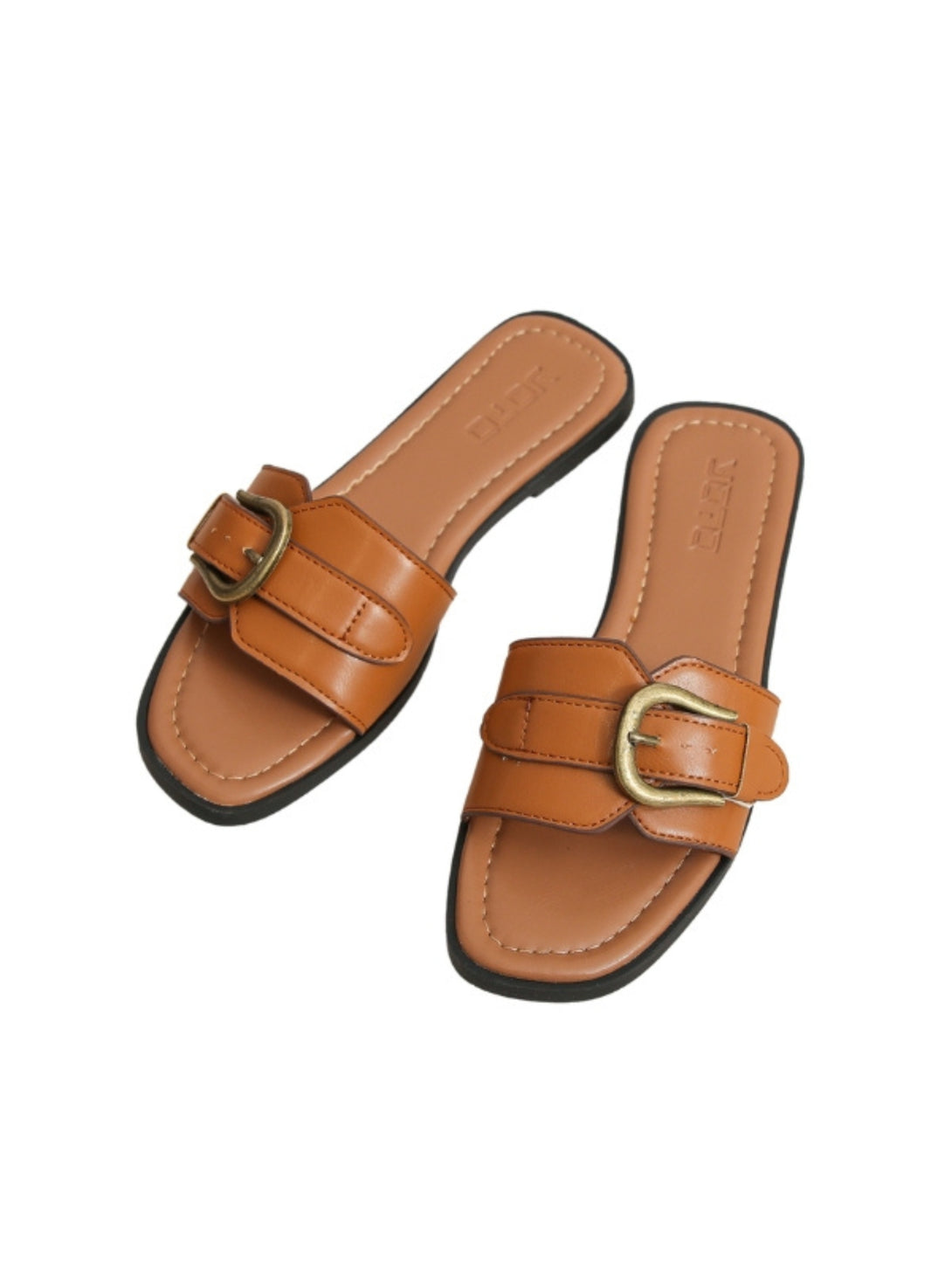 Urban Nova Flat Slides- Brown