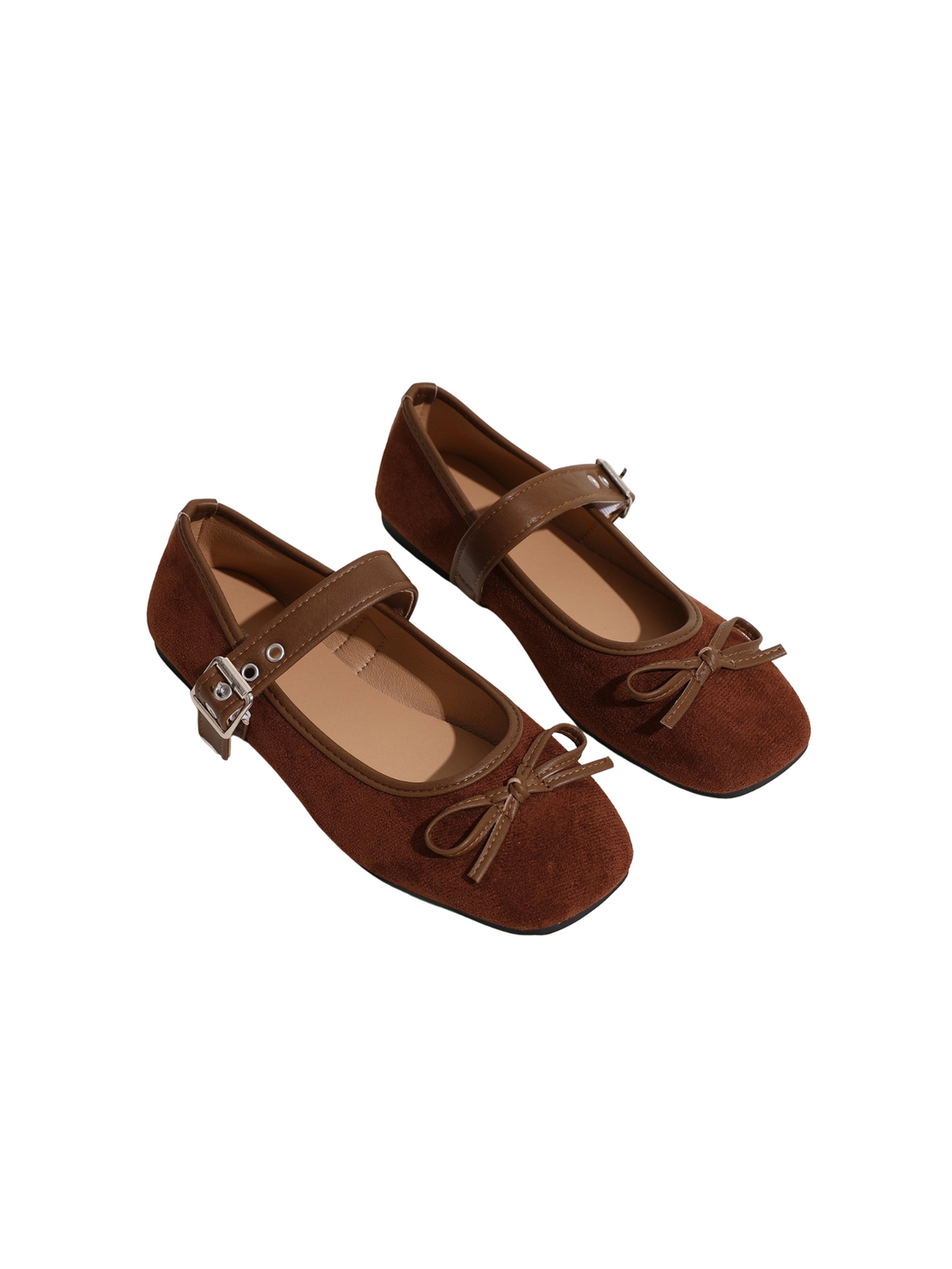 Velouré Élise Closed Toe Loafer- Brown