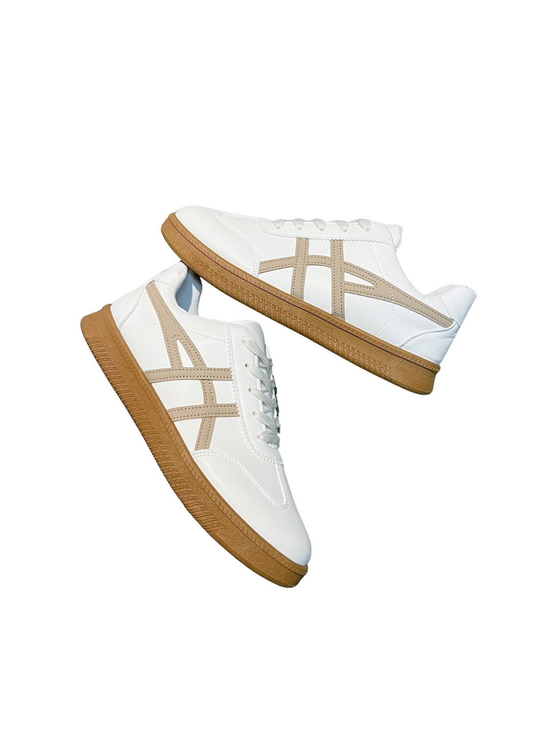 Simple Vitality Lace-up Sneakers-Blue