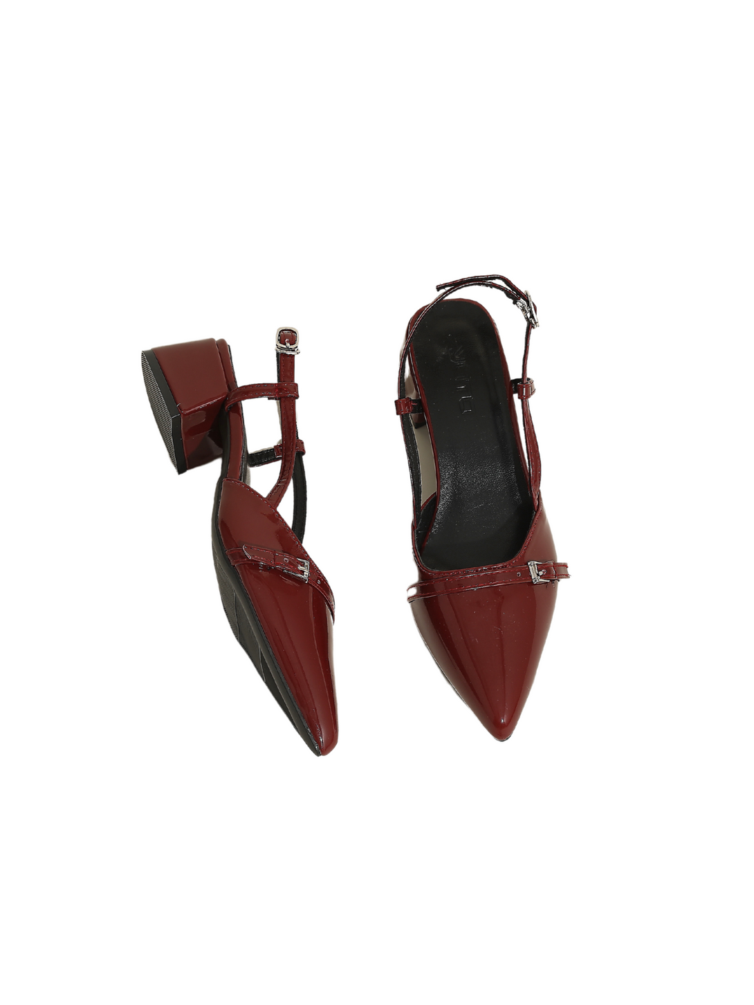Gleam Block Heel-Red