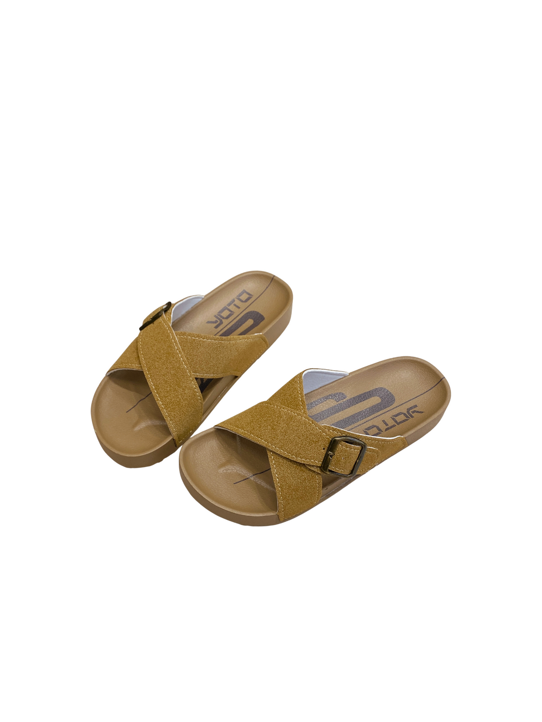 Calm Stepper Slides Sandals-Brown