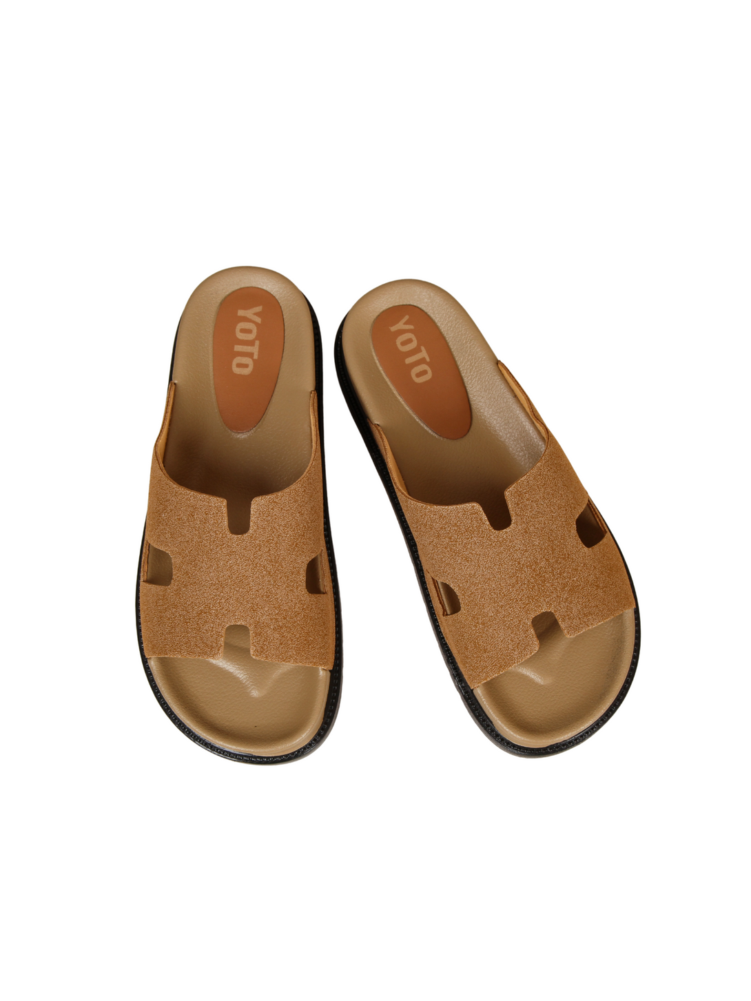 Slumber Soft Comfort Slides Sandals-Black
