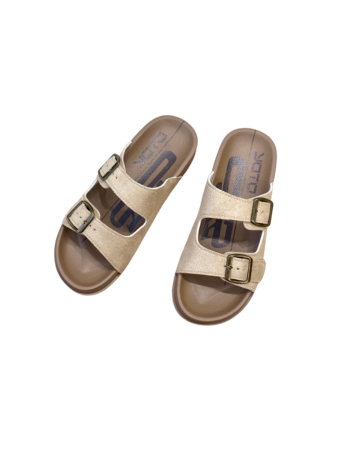 Quiet Comfort Dual Buckle Slides Sandals-Black