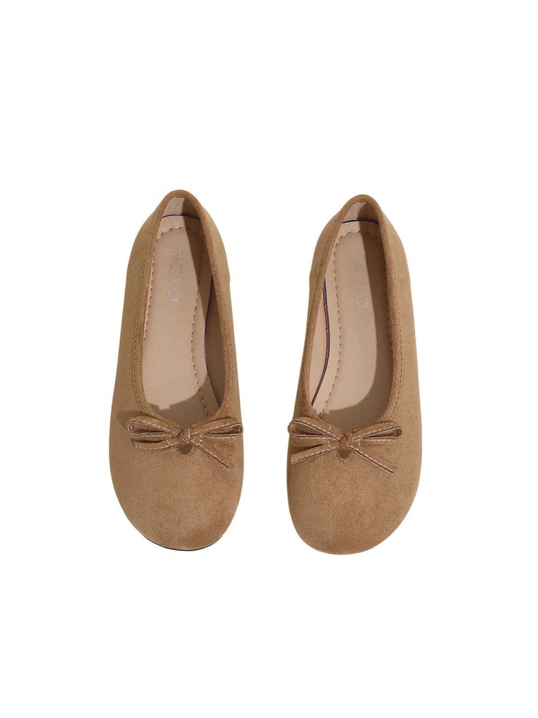 Velouré Axis Close Toe Suede Loafer-Apricot