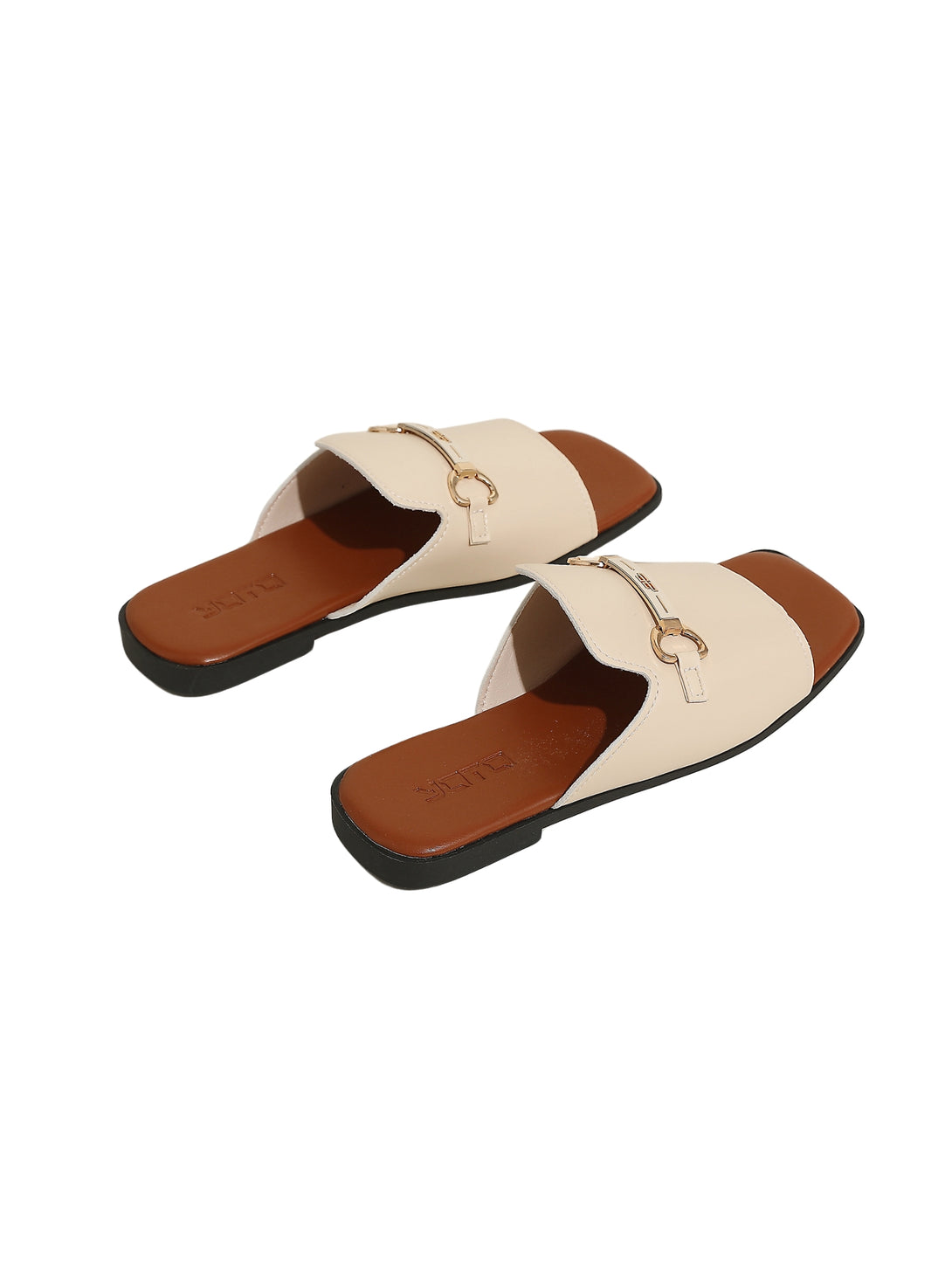 Vita Pelle Flat Sandals-Beige