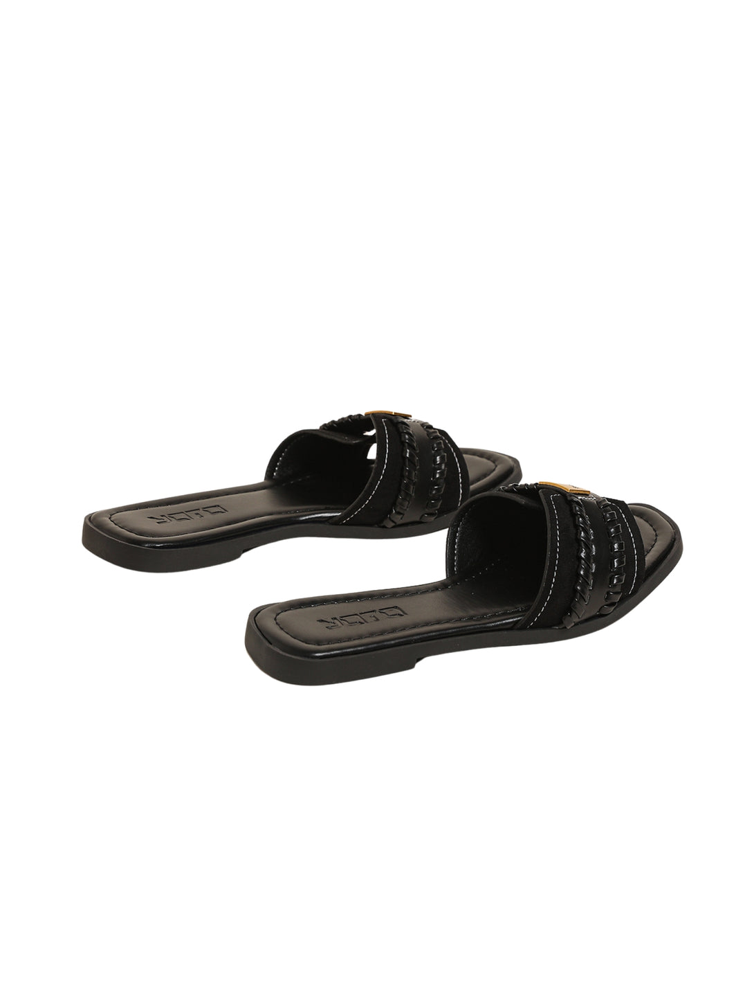 Urban Pace Flat Slides-Black