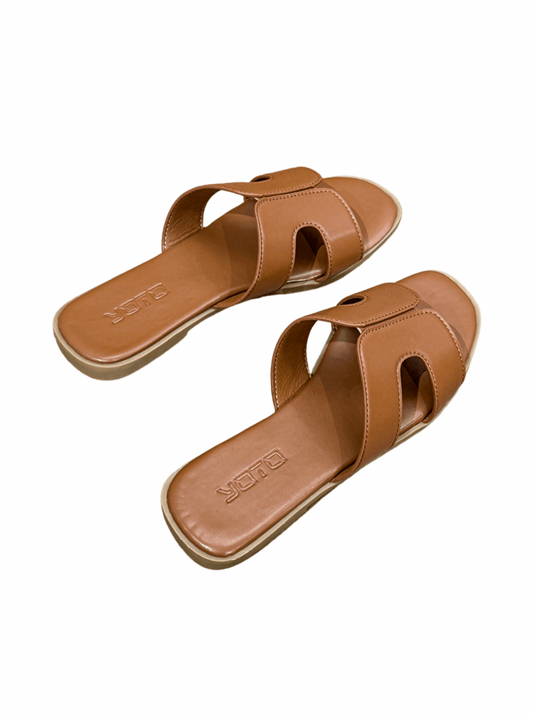 Vita Breeze Flat Slides-Brown